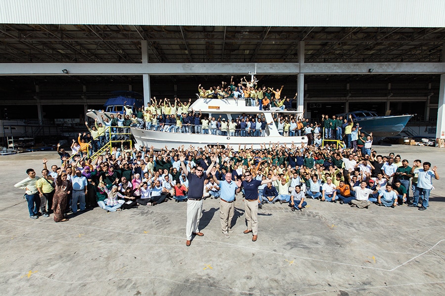 Building a New Grand Banks Yacht Requires a Dedicated Team