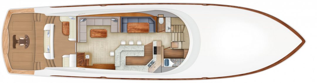 Enclosed Bridge Salon Layout