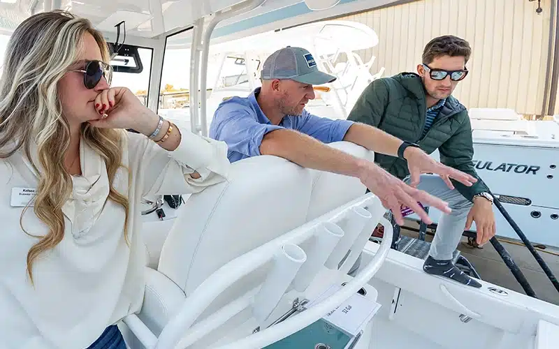 The Bluewater team examined a completed Regulator 26XO and 37 Center Console